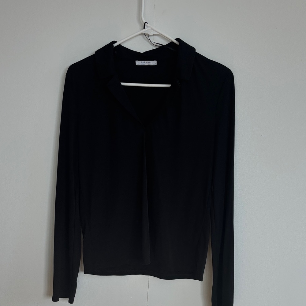 Zara Elegant Black Blouse